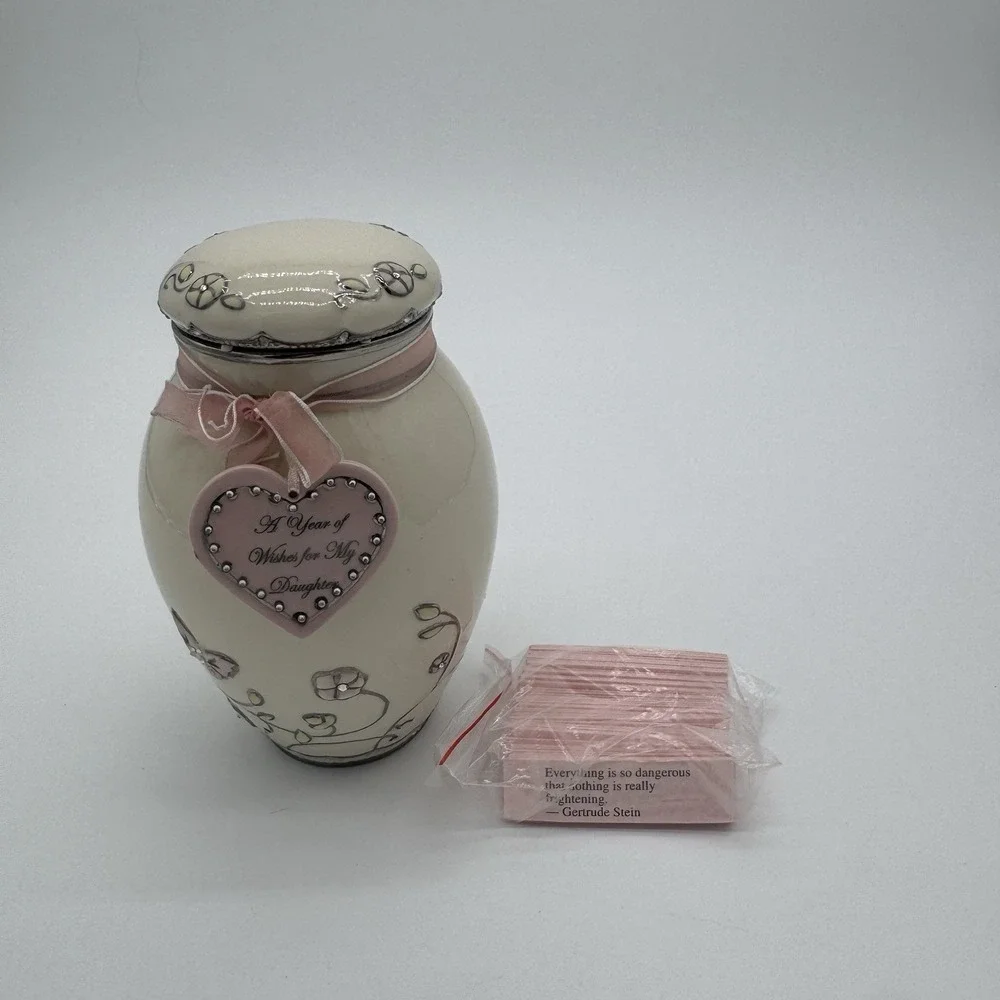 Ardleigh Elliott Musical Ginger‎ Jar A Year Of Wishes For My Daughter Porcelain